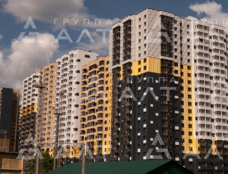 Вентилируемый фасад здания Moscow Region, Dolgoprudny, Brigantina Residential Complex
