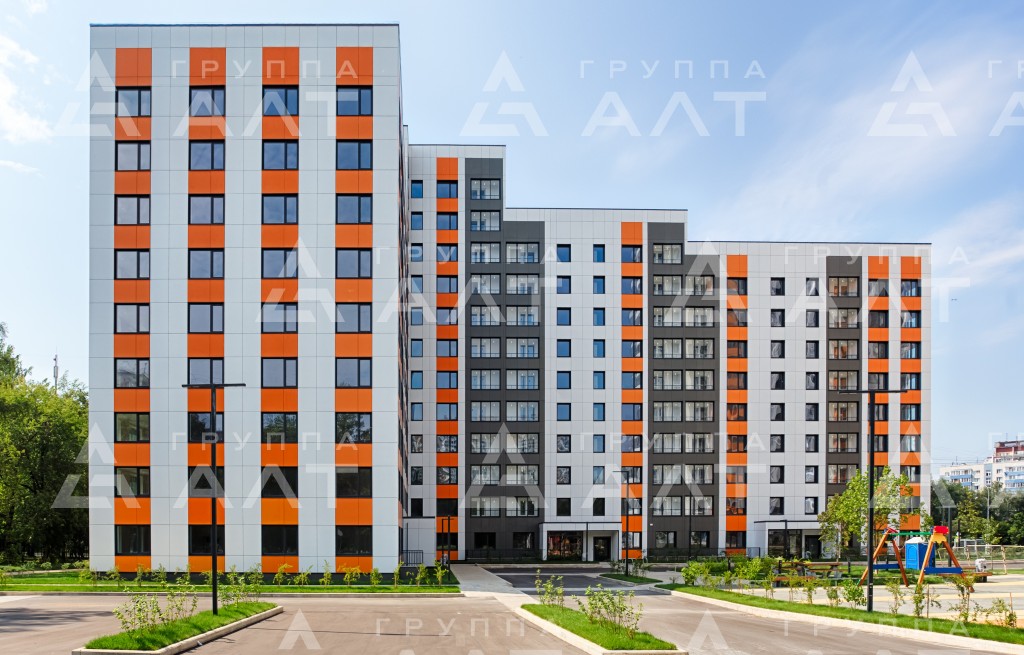 Вентилируемый фасад здания Moscow, 14 Elninskaya st., blds. 1-4